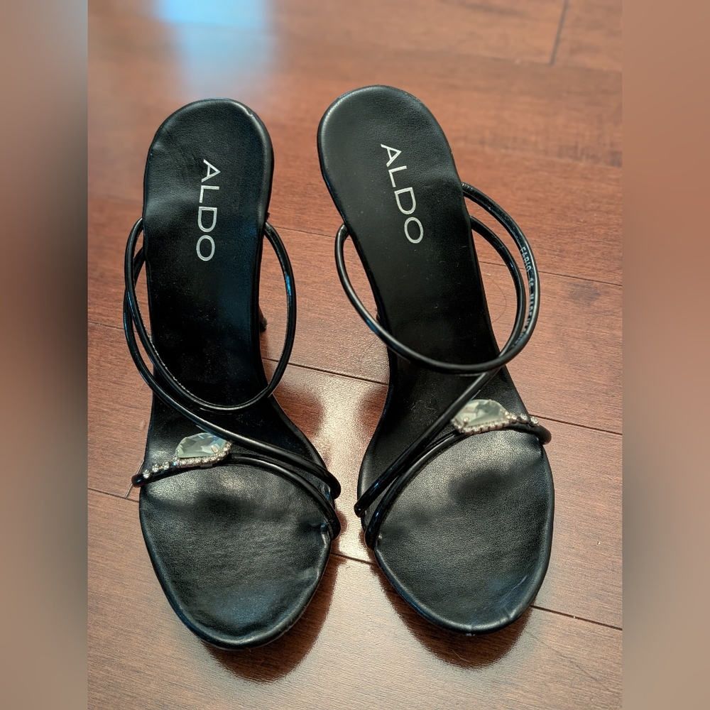 Aldo heels, size 6, black